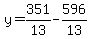 y=351%2F13-596%2F13