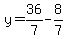 y=36%2F7-8%2F7