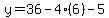 y=36-4%286%29-5