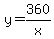 y=360%2Fx