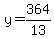 y=364%2F13
