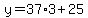 y=37%2A3%2B25