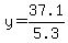 y=37.1%2F5.3