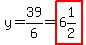 y=39%2F6=highlight%286%261%2F2%29