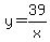 y=39%2Fx