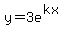 y=3e%5E%28kx%29