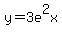 y=3e%5E2x