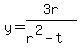 y=3r%2F%28r%5E2-t%29