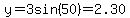 y=3sin%2850%29=2.30