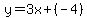 y=3x%2B%28-4%29