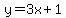 y=3x%2B1