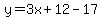 y=3x%2B12-17