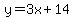 y=3x%2B14