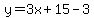 y=3x%2B15-3