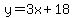 y=3x%2B18