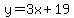y=3x%2B19