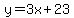 y=3x%2B23