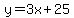 y=3x%2B25