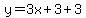 y=3x%2B3%2B3