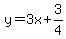 y=3x%2B3%2F4