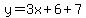 y=3x%2B6%2B7