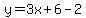 y=3x%2B6-2