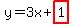 y=3x%2Bhighlight%281%29