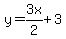 y=3x%2F2%2B3