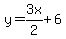 y=3x%2F2%2B6
