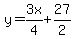 y=3x%2F4%2B27%2F2