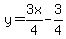 y=3x%2F4-3%2F4