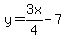 y=3x%2F4-7