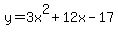 y=3x%5E2%2B12x-17