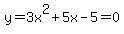 y=3x%5E2%2B5x-5=0