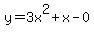 y=3x%5E2%2Bx-0