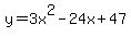 y=3x%5E2-24x%2B47
