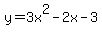 y=3x%5E2-2x-3