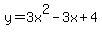 y=3x%5E2-3x%2B4