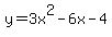 y=3x%5E2-6x-4
