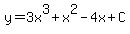 y=3x%5E3%2Bx%5E2-4x%2BC