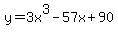 y=3x%5E3-57x%2B90