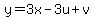 y=3x-3u%2Bv