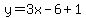 y=3x-6%2B1