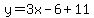 y=3x-6%2B11