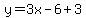 y=3x-6%2B3