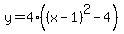 y=4%28%28x-1%29%5E2-4%29