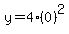 y=4%280%29%5E2