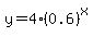 y=4%280.6%29%5Ex