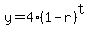 y=4%281-r%29%5Et
