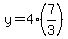 y=4%287%2F3%29